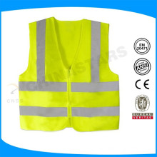 customized logo 100% polyester light weighted training reflective vest
